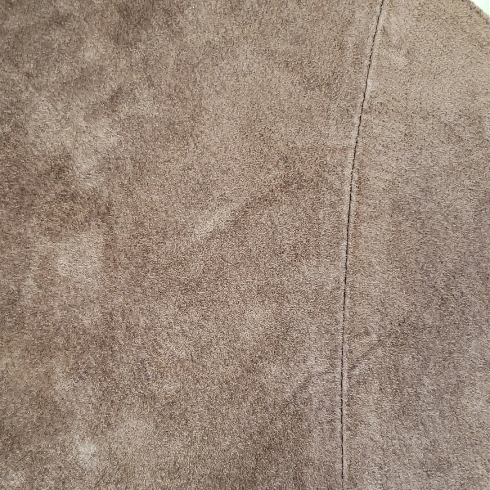 Chocolate Brown Suied Button Down Vest - image 3